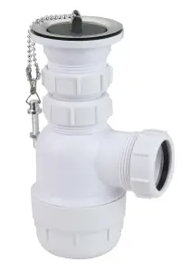 Сифон для раковины, 1"1/4 * 32мм, с решеткой и пробкой VER-PRO (50/1шт)
