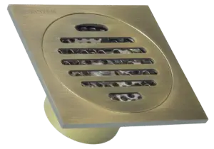 Трап прямой 10 х 10 (БРОНЗА) GANZER (60/1шт)