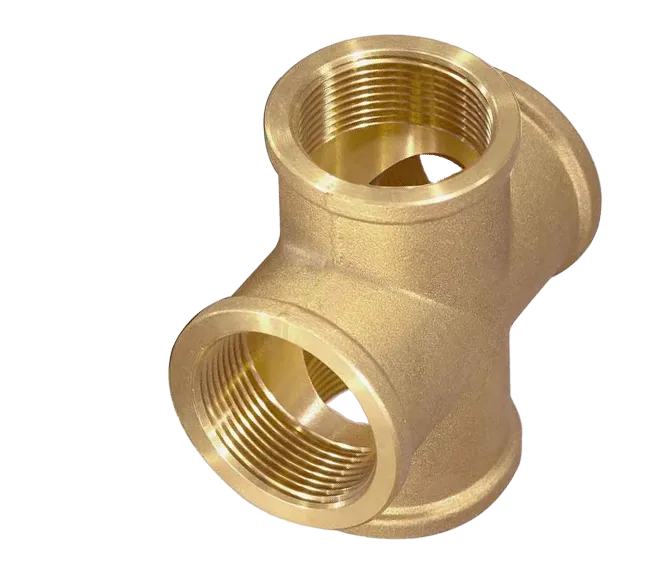 Крестовина латун 1/2Гх1/2Гх1/2Гх1/2Г ViEiR (100/10шт)