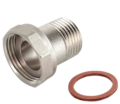 НИКЕЛЬ Полусгон с НАК. гайкой 1" х 3/4 ш. ViEiR (150/10шт)