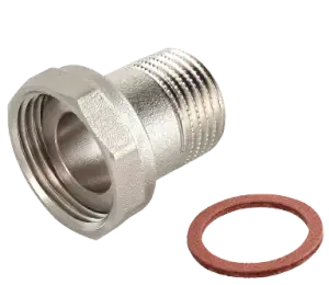 НИКЕЛЬ Полусгон с НАК. гайкой 3/4 х 1/2 ш. ViEiR (200/10шт)
