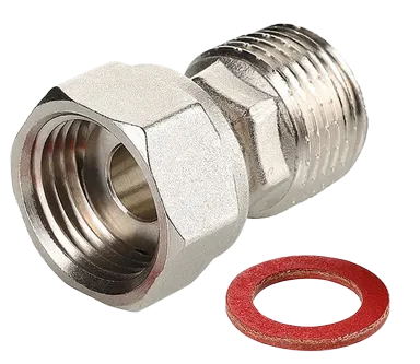 НИКЕЛЬ Полусгон с НАК. гайкой 3/4 х 3/4 ш. ViEiR (250/10шт)