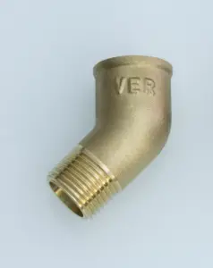 Уголок латун 45° 1/2 Г. х 1/2 Ш. ViEiR (200/10шт)