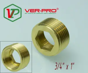 Футорка латун ПОД ШЕСТИГРАННИК 3/4 г. х 1" ш. ViEiR (300/10шт)