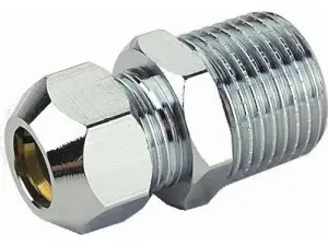 ХРОМ Патрубок 10 х 1/2 Ц-Ш ViEiR (300/10шт)