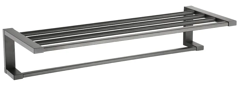 5020-G Полотенцедержатель с полкой (ГРАФИТ) ViEiR (10/1шт)