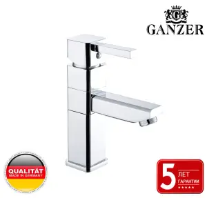05013 Смеситель для умывальника ПОВОРОТ. "GANZER" (10/1шт) Л/К