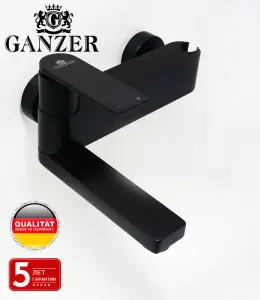 07031-C Смеситель однорычажный для ванны (ЧЕРНЫЙ) "GANZER" (5/1шт)