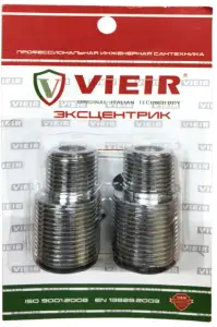 Эксцентрик 1/2ш. х 3/4ш. прямой КОРОТКИЙ ViEiR (48/1пар)
