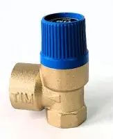 Мембранный предохранительный клапан 1/2"*3/4" г/г-10 бар. синий TIM (60/10/1)
