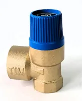 Мембранный предохранительный клапан 1/2"*3/4" г/г-6 бар. синий TIM (60/10/1)