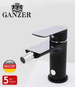 21051-C Смеситель для биде (чер.+хром) "GANZER" (10/1шт) Л/К