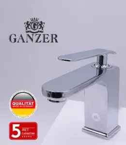 26011 Смеситель для умывальника "GANZER" (10/1шт) Л/К