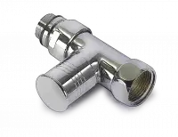 Кран прямой для полотецесущителя, круглый, 1/2 американка*1F TIM (20/1)