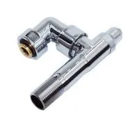 Кран поворотный 1/2" ш × 1" г для углового соед., хром TIM (20/1)