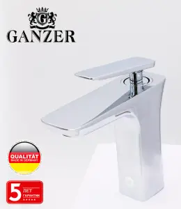 51011 Смеситель для умывальника GANZER (10/1шт) Л/К