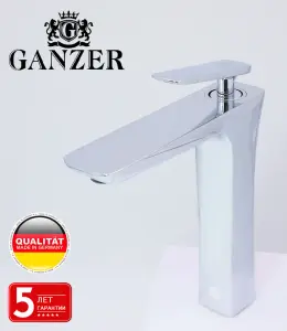51012 Смеситель для умыв. (ВЫСОКИЙ) "GANZER" (10/1шт) Л/К