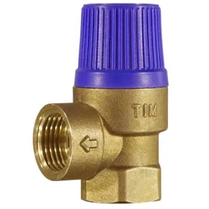 Мембранный предохран. клапан 1/2"*3/4" г/г-8 бар. синий "TIM"