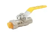 Кран шаровой 1/2г*15труба для газа (длиный рычаг) никель TIM (48/12/1)