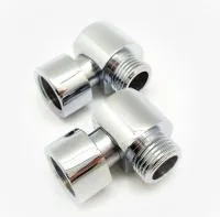Соединение декоративное 1/2" × 1/2" ш угловое с нак. гайк. хром TIM (20/1)