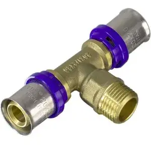 Тройник Пресс 16 х 1/2нр. х 16 "TIM" 13/104