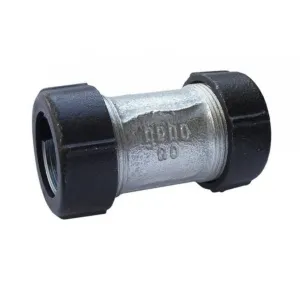 Муфта для соединения стальных и полимерных труб 1/2"x1/2" (64/8шт)