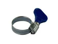 Хомут червячный 3/4" (16-27) из нерж. стали с ручкой для закруч. TIM (400/50)