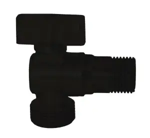 Кран KAISER 1/2"х3/4" угловой черный