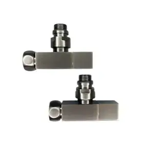 Кран для полотенц. графит 1/2M x 3/4F КВАДРАТ "VIEIR"(1/30)