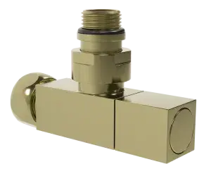 Кран для полотенц. золото 1/2M x 3/4F КВАДРАТ "VIEIR"(1/30)