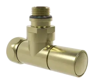 Кран для полотенцесушителя золото мат. 1/2M x 3/4F " VIEIR"(1/30)