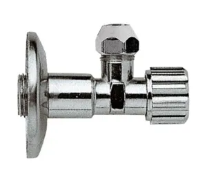 Кран угловой с отражателем,хромированный 1/2х1/2 "TIM" 1/50