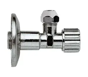 Кран угловой с отражателем,хромированный 1/2х1/2 "TIM" 1/50