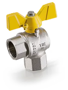 Кран шаровой для газа угловой 1/2 г/г "TIM" 18/72