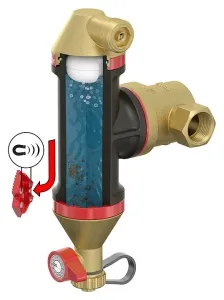 Сепаратор воздухи и грязи 3/4в х 1*н "ZEISSLER"