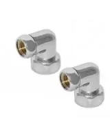 Американка 3/4" × 3/4" г/г для углового соединения хром TIM (20/1)