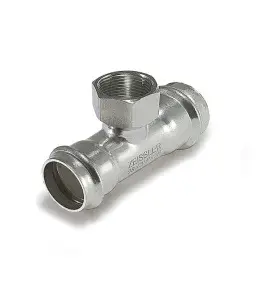 Пресс-тройник из нержавеющей стали 15 х 1/2вр х 15 "ZEIS." 5/80