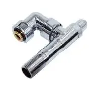 Кран поворотный 1/2" ш × 3/4" г для углового соед., хром TIM (20/1)
