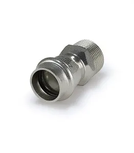 Пресс-муфта из нерж. стали 22mm х 3/4нр "ZEISSLER" 5/100