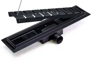 Душевой трап 400мм (черный) 1/4 "TIM"
