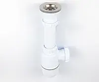 Сифон VIKO VS-100 1-1/2"x Ø40 с решёткой Ø70мм из нерж. стали