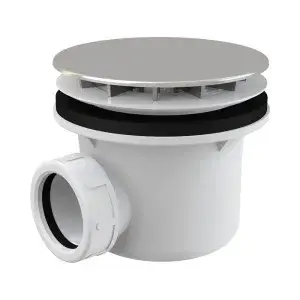 Сифон для душевого поддона хром. AlcaPlast