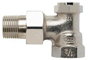 Клапан радиаторный угловой нижний DN20 PN10 (3/4"), Kvs 1.70 Honeywell