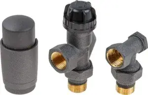 Комплект терморегулирующий осевой 1/2" (25/5шт) СЕРЫЙ