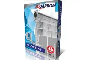 Радиатор АL "Аквапром" 500X80 (4сек.)