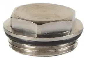 Заглушка с уплотнит. кольцом НИКЕЛЬ 1"н TIM 10/150