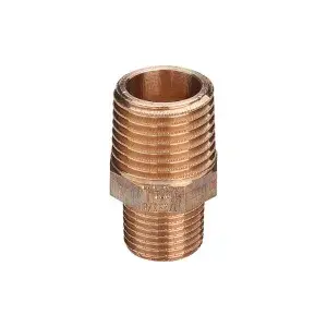 Ниппель редукционный 1*н х 1/2н, бронза, V&G 10/320