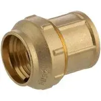 Муфта латунная с внутренней резьбой для труб ПНД 32x1* ZEISSLER (40/5)