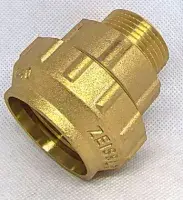 Муфта латунная с наружной резьбой для труб ПНД 40x11/4* ZEISSLER (25/5)