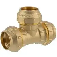 Тройник латунный для труб ПНД 32x32х32 ZEISSLER (15/1)